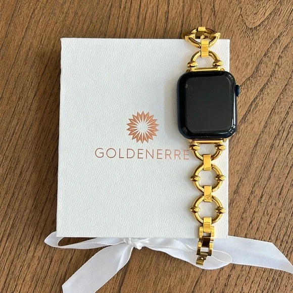 NEW Goldenerre Classic Link Apple Band - Gold 45mm - Picture 3 of 8